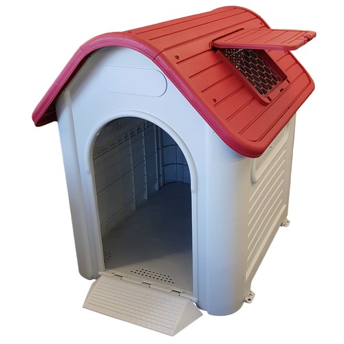 Plastic dog kennel house with - kennel,