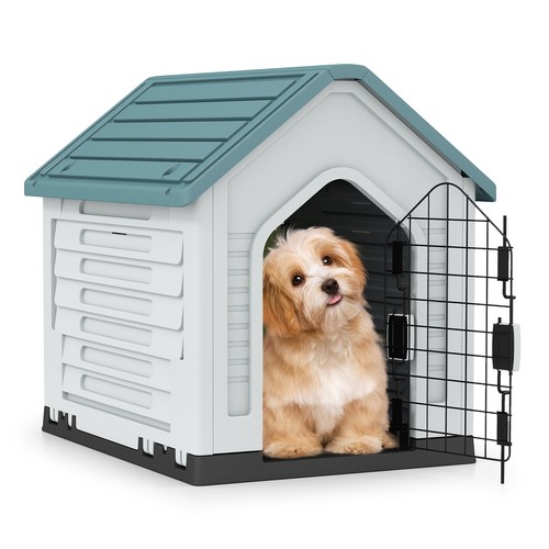 Plastic dog house - plastic,