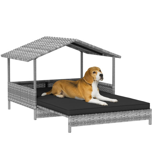 Extendable rattan dog house - extendable,