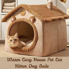Soft Cat Dog Bed House