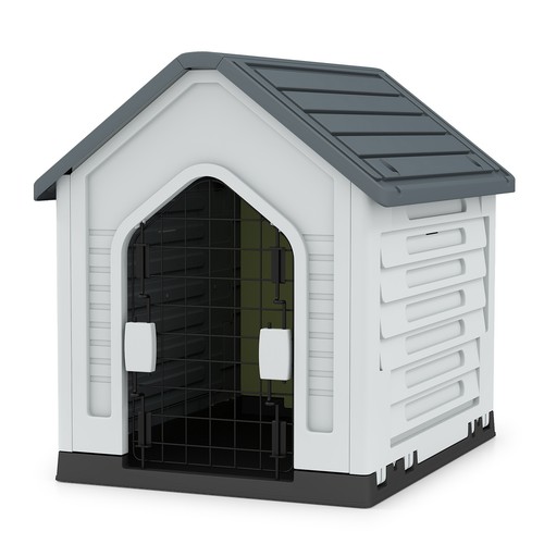 Plastic dog house - plastic,