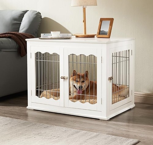 Wooden dog crate house - wooden,