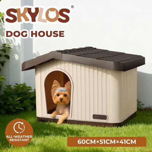 Skylos plastic dog - dog, house