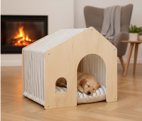 Personalised wooden cat - cat, house