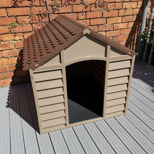 Large plastic dog kennel - large,