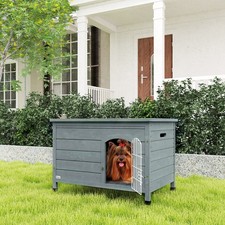 Wooden Dog House w/ Removable
