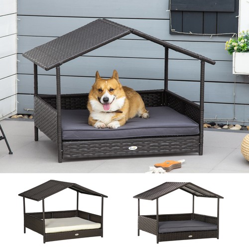 Wicker dog house - wicker, house,