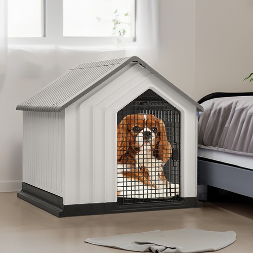 Plastic dog kennel pet house - pet,
