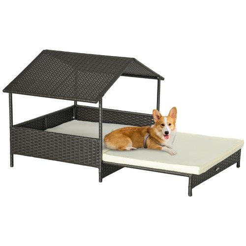 Pawhut extendable rattan - extendable, dog