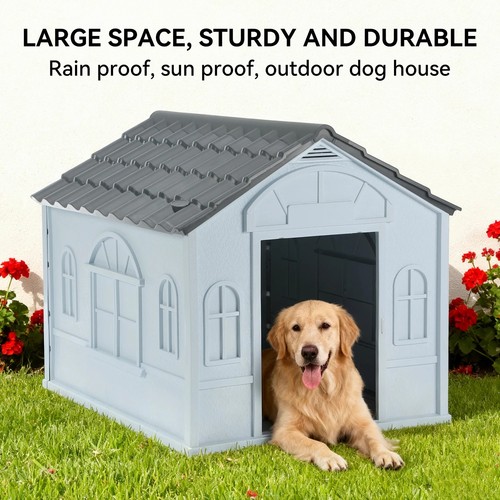 Pawhut weatherproof dog house - pawhut,