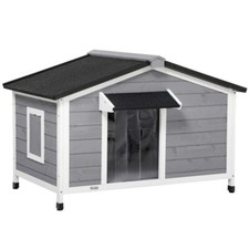 PawHut Large Wooden Dog Kennel