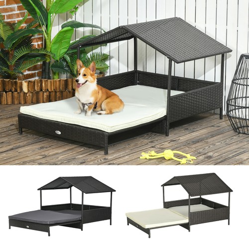 Rattan dog house extendable - rattan, house,