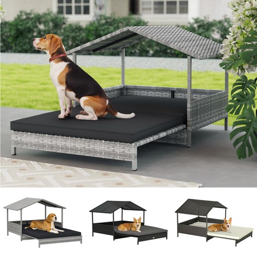 Pawhut extendable rattan dog - pawhut,